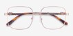 Coil Rose Gold MetalEyeglass Frames from EyeBuyDirect, Closed View