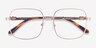 Coil Rose Gold MetalEyeglass Frames from EyeBuyDirect, Closed View