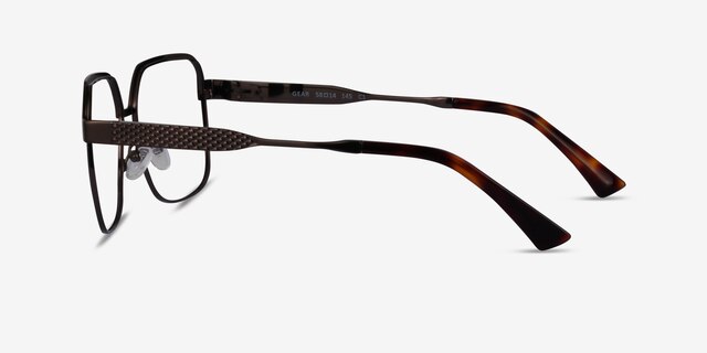 Gear Gunmetal MetalEyeglass Frames from EyeBuyDirect, Side View