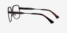 Gear Gunmetal MetalEyeglass Frames from EyeBuyDirect, Side View