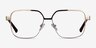 Gear Gold MetalEyeglass Frames from EyeBuyDirect, Front View