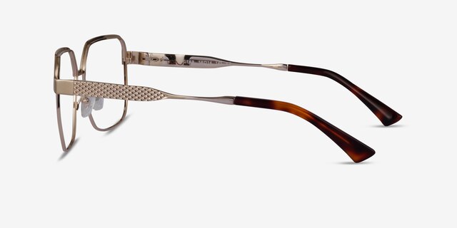 Gear Gold MetalEyeglass Frames from EyeBuyDirect, Side View