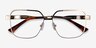 Gear Gold MetalEyeglass Frames from EyeBuyDirect, Closed View