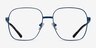 Epicenter Blue MetalEyeglass Frames from EyeBuyDirect, Front View