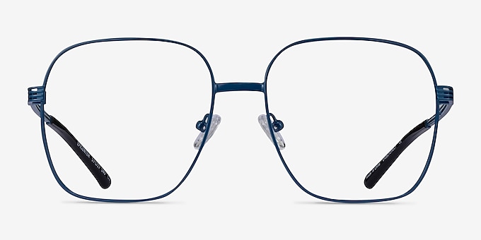 Epicenter Blue Metal Eyeglass Frames