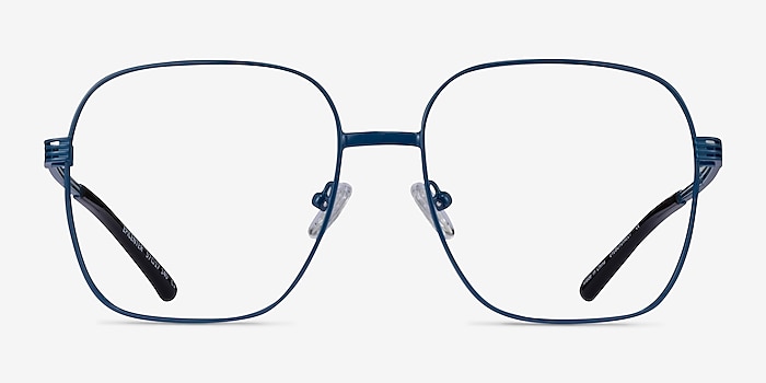 Epicenter Blue Metal Eyeglass Frames from EyeBuyDirect