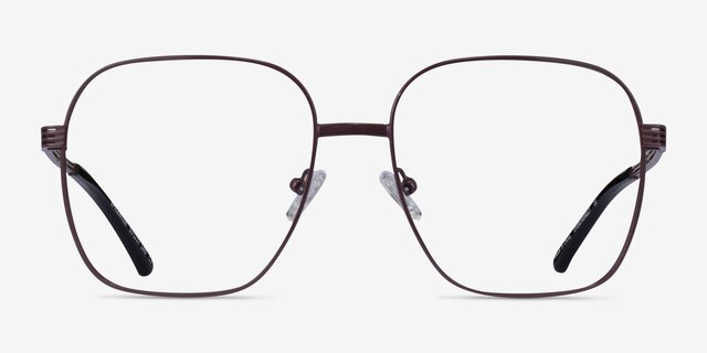 Epicenter Brown Black MetalEyeglass Frames from EyeBuyDirect, Front View