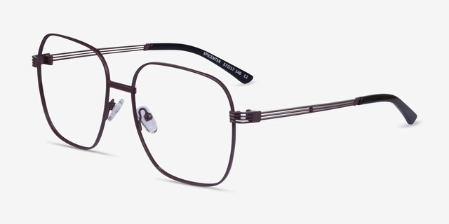 Epicenter Brown Black MetalEyeglass Frames from EyeBuyDirect, Angle View