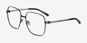 Epicenter Brown Black MetalEyeglass Frames from EyeBuyDirect, Angle View