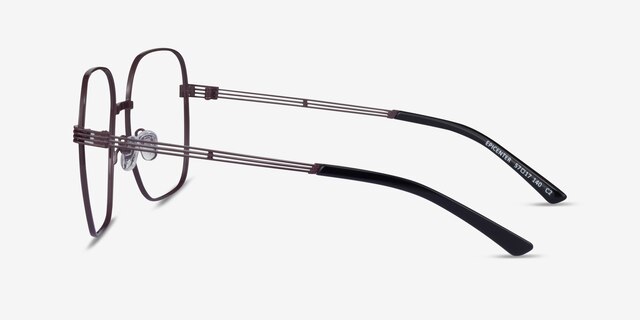 Epicenter Brown Black MetalEyeglass Frames from EyeBuyDirect, Side View