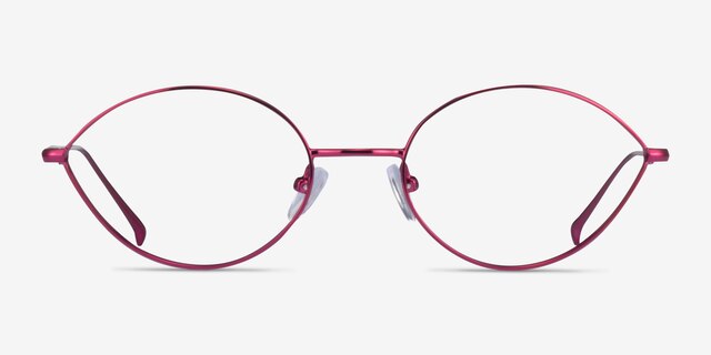 Aperture Clear Purple MetalEyeglass Frames from EyeBuyDirect, Front View
