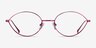 Aperture Clear Purple MetalEyeglass Frames from EyeBuyDirect, Front View