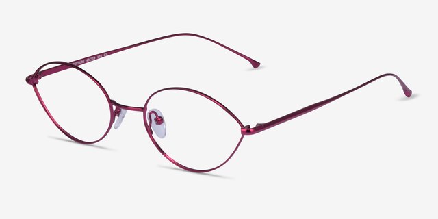 Aperture Clear Purple MetalEyeglass Frames from EyeBuyDirect, Angle View