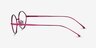 Aperture Clear Purple MetalEyeglass Frames from EyeBuyDirect, Side View