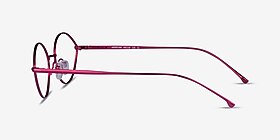 Aperture Clear Purple Métal Montures de lunettes de vue d'EyeBuyDirect, Vue de Côté