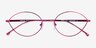 Aperture Clear Purple MetalEyeglass Frames from EyeBuyDirect, Closed View
