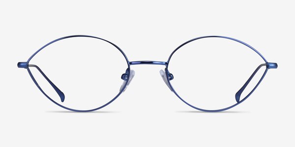 Aperture Bleu Métal Montures de lunettes de vue
