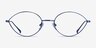 Aperture Blue MetalEyeglass Frames from EyeBuyDirect, Front View