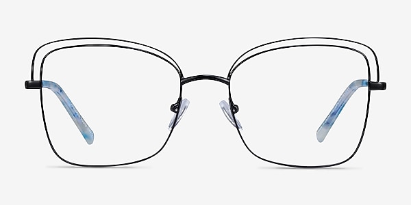 Oscillate Black Metal Eyeglass Frames