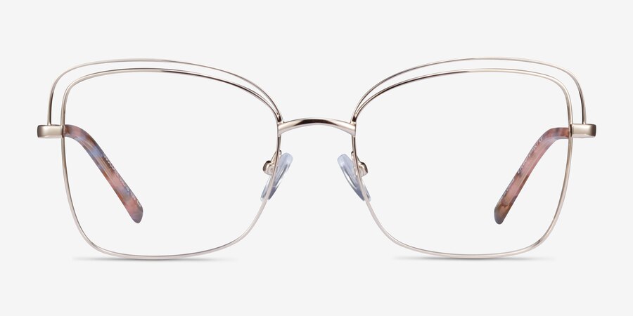 Oscillate Cat Eye Gold Glasses for Women | Eyebuydirect