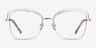 Oscillate Gold MetalEyeglass Frames from EyeBuyDirect, Front View