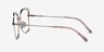 Oscillate Gold MetalEyeglass Frames from EyeBuyDirect, Side View