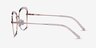 Oscillate Rose Gold MetalEyeglass Frames from EyeBuyDirect, Side View