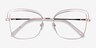 Oscillate Rose Gold MetalEyeglass Frames from EyeBuyDirect, Closed View