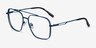 Townes Blue MetalEyeglass Frames from EyeBuyDirect, Angle View