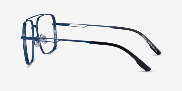 Townes Blue MetalEyeglass Frames from EyeBuyDirect, Side View