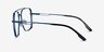 Townes Blue MetalEyeglass Frames from EyeBuyDirect, Side View