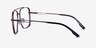 Townes Brown Black MetalEyeglass Frames from EyeBuyDirect, Side View