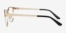 Digital Gold MetalEyeglass Frames from EyeBuyDirect, Side View
