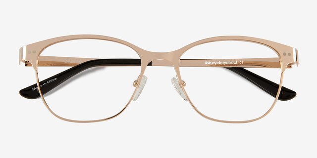 Digital Gold MetalEyeglass Frames from EyeBuyDirect, Closed View