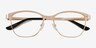 Digital Gold MetalEyeglass Frames from EyeBuyDirect, Closed View