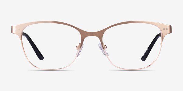 Digital Rose Gold Metal Eyeglass Frames