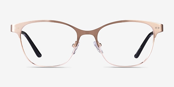 Digital Rose Gold Metal Eyeglass Frames