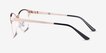 Digital Rose Gold MetalEyeglass Frames from EyeBuyDirect, Side View