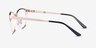 Digital Rose Gold MetalEyeglass Frames from EyeBuyDirect, Side View