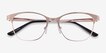 Digital Rose Gold MetalEyeglass Frames from EyeBuyDirect, Closed View