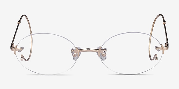 Dotte Gold Metal Eyeglass Frames