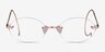 Dotte Rose Gold MetalEyeglass Frames from EyeBuyDirect, Front View