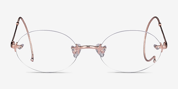 Dotte Rose Gold Metal Eyeglass Frames