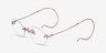 Dotte Rose Gold MetalEyeglass Frames from EyeBuyDirect, Angle View