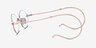 Dotte Rose Gold MetalEyeglass Frames from EyeBuyDirect, Side View