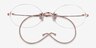 Dotte Rose Gold MetalEyeglass Frames from EyeBuyDirect, Closed View