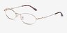 Juliet Gold MetalEyeglass Frames from EyeBuyDirect, Angle View