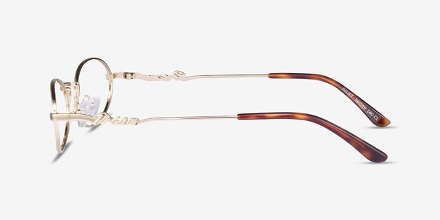 Juliet Gold MetalEyeglass Frames from EyeBuyDirect, Side View