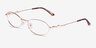 Juliet Rose Gold MetalEyeglass Frames from EyeBuyDirect, Angle View