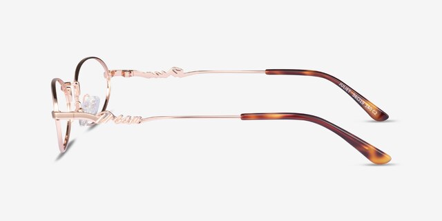 Juliet Rose Gold MetalEyeglass Frames from EyeBuyDirect, Side View